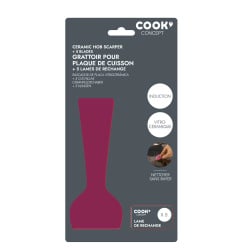 Skrobak do ceramiki/ szkła z 5 ostrzami   czerwony