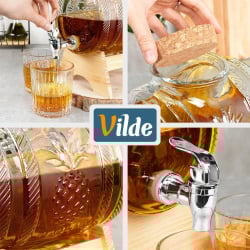 Słój do napojów z kranikiem i stojakiem 5 l