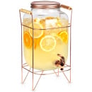 Słój do napojów z kranikiem i stojakiem złoty 8 l