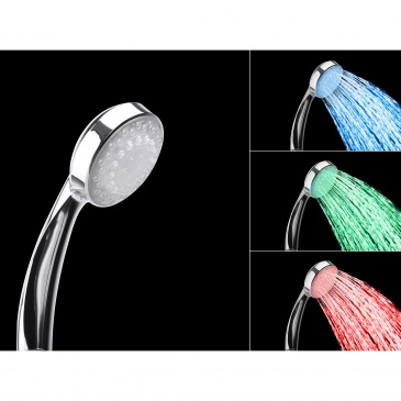 Słuchawka prysznicowa z kolorowym oświetleniem led