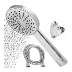 Słuchawka prysznicowa ZESTAW z wężem okrągła CHROM Słuchawka prysznicowa ZESTAW z wężem okrągła CHROM