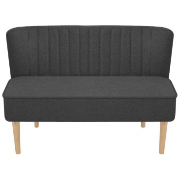 Sofa 117x55,5x77 cm, ciemnoszary materiał