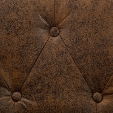 Sofa 3-osobowa Chesterfield materiał zamszopodobny brąz