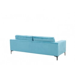 Sofa 3-osobowa welurowa niebieska VADSTENA Sofa 3-osobowa welurowa niebieska VADSTENA