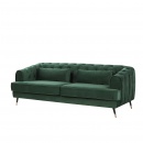 Sofa 3-osobowa welurowa zielona SLETTA