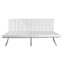 Sofa BA3 Barcelona D2.Design biała skóra TP