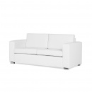 Sofa biała - kanapa - skórzana - trzyosobowa - wypoczynek - Gabriele