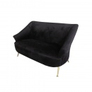 Sofa Black Velvet