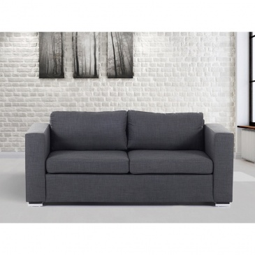 Sofa ciemnoszara - trzyosobowa - kanapa - sofa tapicerowana - Gabriele