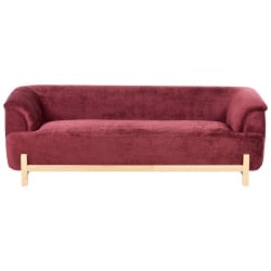 Sofa dla 3 osób ALNOR Szenil Burgundowy