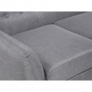 Sofa jasnoszara - kanapa - tapicerowana - narożnik - Taciturno