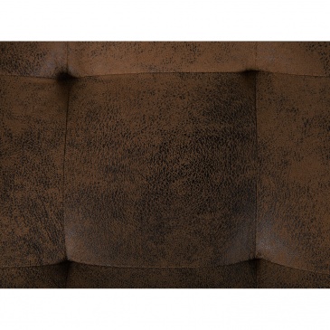 Sofa lewostronna brązowa imitacja skóry rozkładana ABERDEEN BLmeble