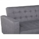 Sofa lewostronna jasnoszara tapicerowana rozkładana ABERDEEN BLmeble