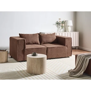 Sofa modułowa dla 2 osób AXEBO Brązowy Boucle