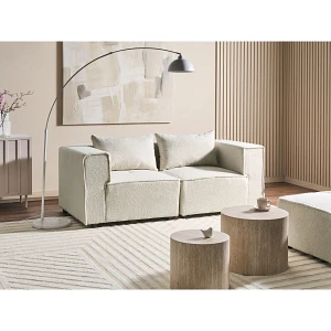 Sofa modułowa dla 2 osób AXEBO Złamana biel Boucle