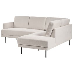 Sofa narożna lewostronna breda  jasnobeżowy lewostronny