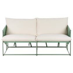Sofa ogrodowa dla 2 osób PONTE Metal Zielony