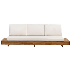 Sofa ogrodowa dla 3 osób MARETTIMO Certyfikowane drewno akacjowe Brązowy