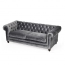 Sofa rozkładana 220x96x78 cm Miloo Home Chester ciemnoszara