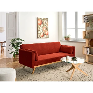 Sofa rozkładana ASAA  Czerwony