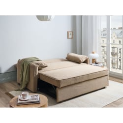 Sofa rozkładana HORMA Jasnobrązowy Sofa rozkładana HORMA Jasnobrązowy