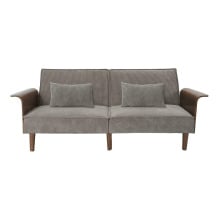 Sofa rozkładana scott szara sztruks