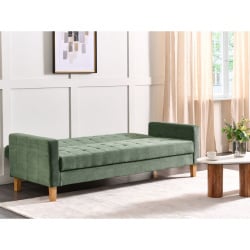 Sofa rozkładana zielona vehkoo
