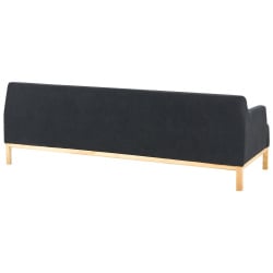 Sofa sosjo czarny dla 3 osób Sofa sosjo czarny dla 3 osób