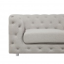 Sofa tapicerowana trzyosobowa beżowa Rosai