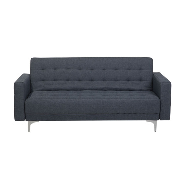 Sofa trzyosobowa tapicerowana ciemnoszara ABERDEEN