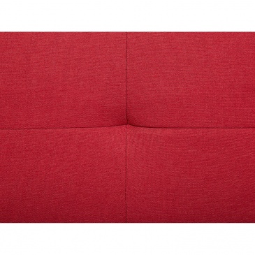 Sofa trzyosobowa tapicerowana czerwona Ventuno