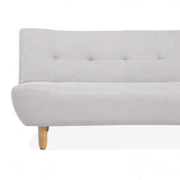 Sofa trzyosobowa tapicerowana jasnoszara Ventuno BLmeble