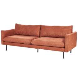 Sofa vinterbro tkanina szenilowa złoty brąz dla 3 osób