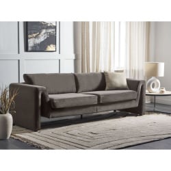 Sofa welurowa grafitowa szara maunu Sofa welurowa grafitowa szara maunu