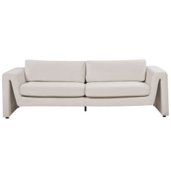 Sofa welurowa jasnobeżowa maunu Sofa welurowa jasnobeżowa maunu