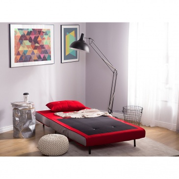 Sofa z funkcją spania czerwona Nebbia