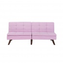 Sofa z funkcją spania różowa RONNE