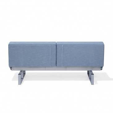 Sofa z funkcją spania tapicerowana niebieska 190 cm DUBLIN BLmeble