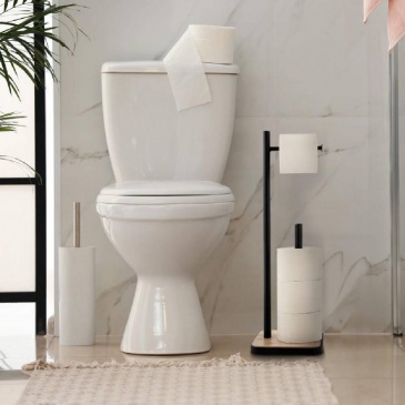 Stojak na papier toaletowy uchwyt wieszak wc zapas (2)