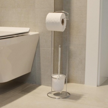 Stojak na papier toaletowy zasobnik i szczotka wc
