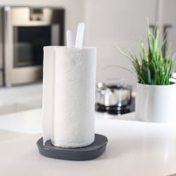 Stojak na ręcznik papierowy szaro-biały Livio 3611