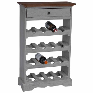 Stojak na wino, lite drewno z recyklingu, 55x23x85 cm Stojak na wino, lite drewno z recyklingu, 55x23x85 cm
