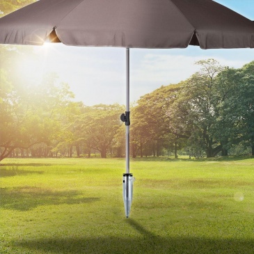 Stojak uchwyt wkręcany ogrodowy do parasola ogrodowego metalowy podstawa na parasol