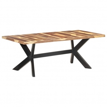 Stół, 200x100x75 cm, lite drewno stylizowane na sheesham