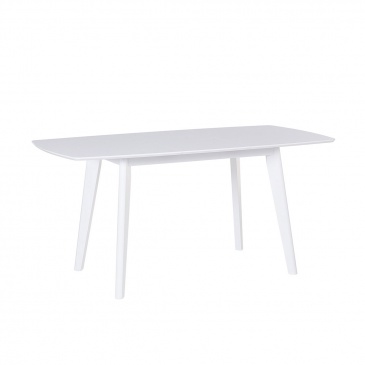 Stół do jadalni biały 120/160 x 80 cm rozkładany Sartori