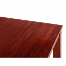 Stół do jadalni dębowy 180 x 85 cm bordowy MAXIMA