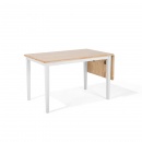 Stół do jadalni drewniany biały 119 x 75 cm 1 przedłużka Editta BLmeble