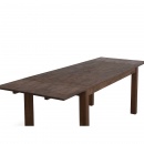 Stół do jadalni drewno ciemnobrązowy 180 x 85 cm 2 przedłużki MAXIMA