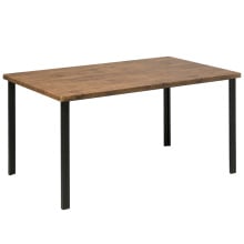 Stół do jadalni laredo 90 cm 150 cm ciemne drewno