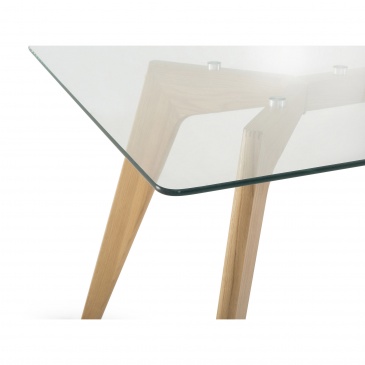 Stół do jadalni szklany 160 x 90 cm Ignazio